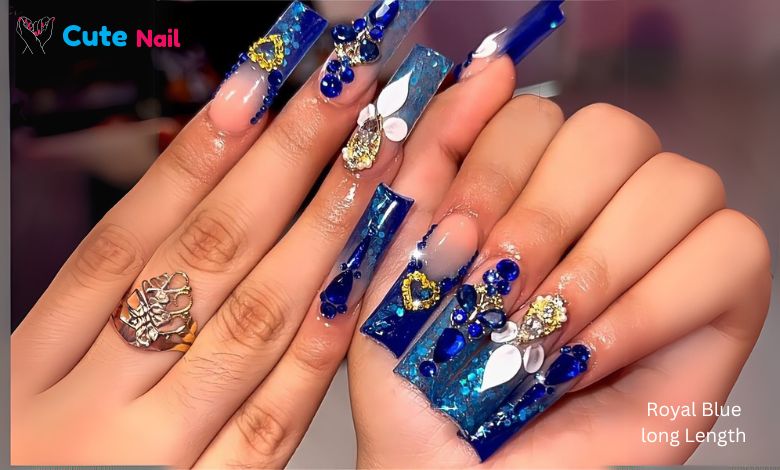 Long-Length-Square-Shape-Acrylic-Fake-Nails-with-Rhinestones-Designs-False-Nails